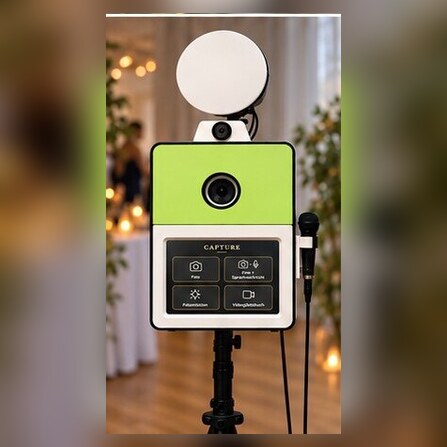 CAPTURE Fotobox mit hellgrüner Front